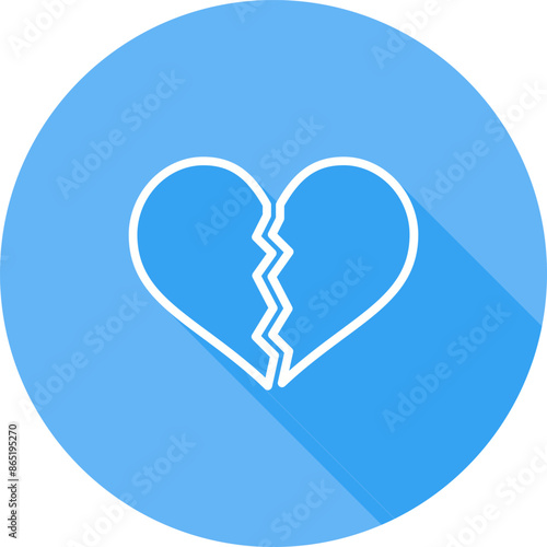 Broken Heart Vector Icon