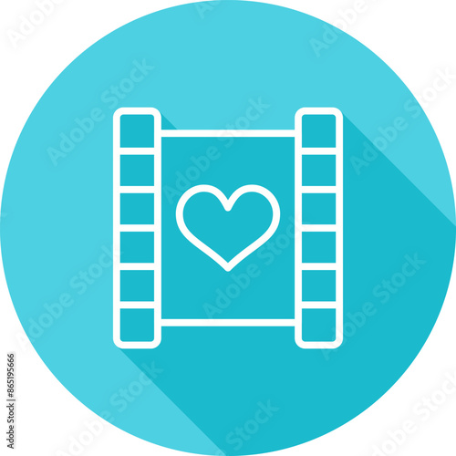 Love story movie Vector Icon