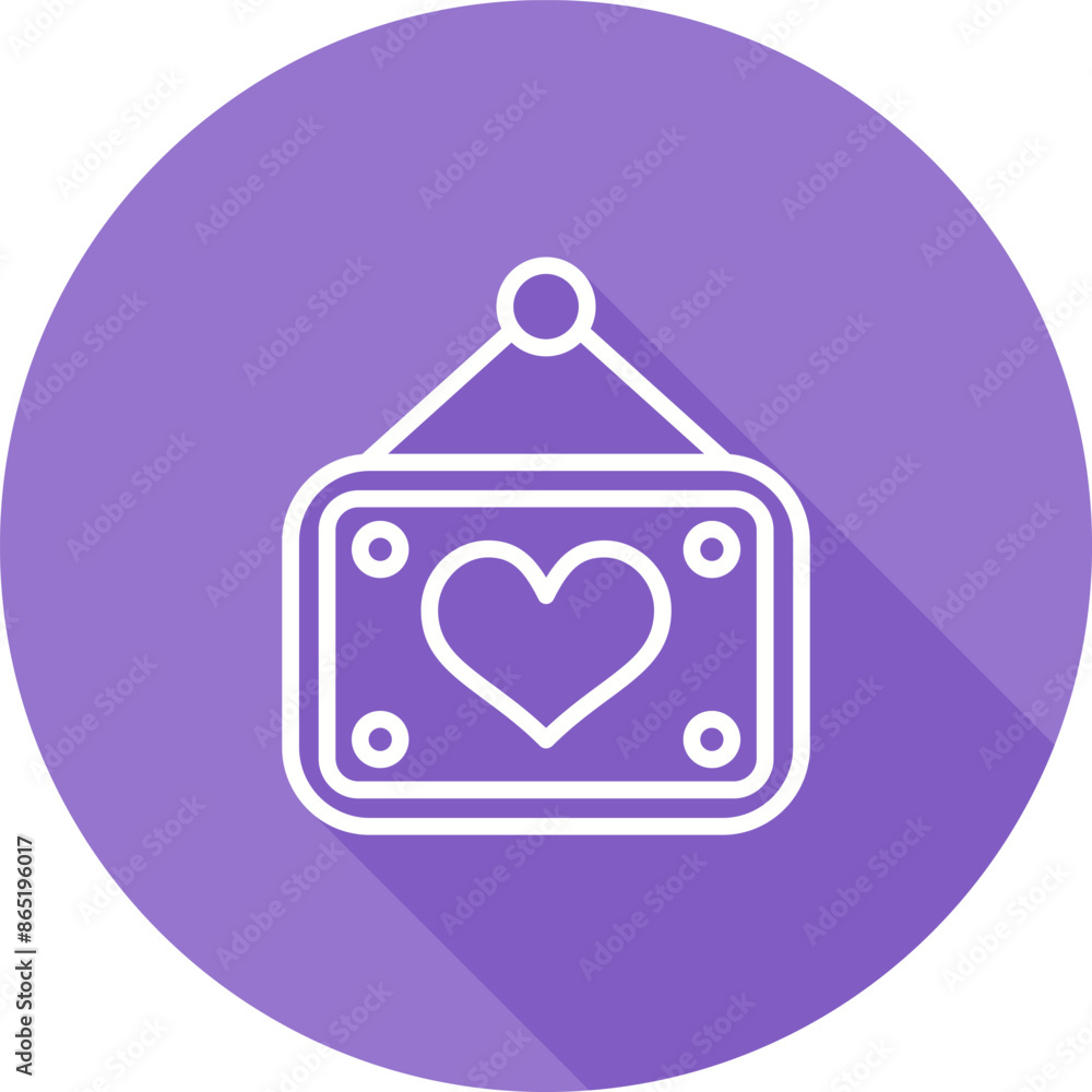 Romantic Photo Frame Vector Icon Romantic Photo Frame Vector Icon