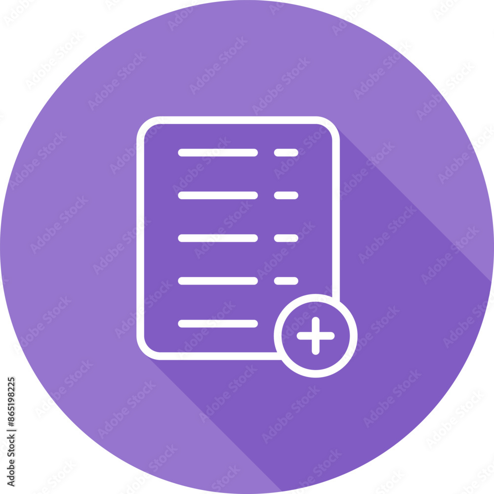 Add Document Vector Icon Add Document Vector Icon