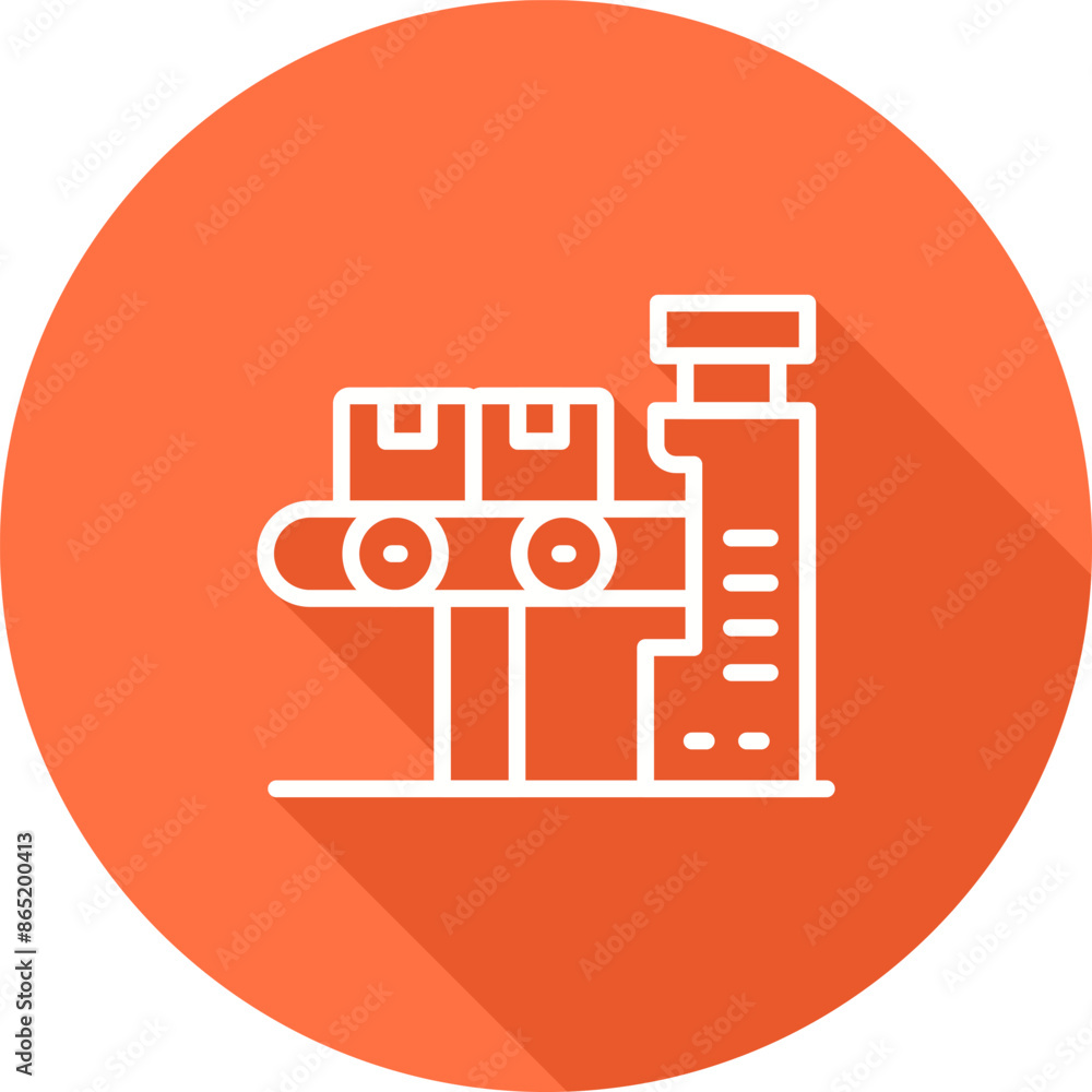 Conveyor Belt Vector Icon Conveyor Belt Vector Icon