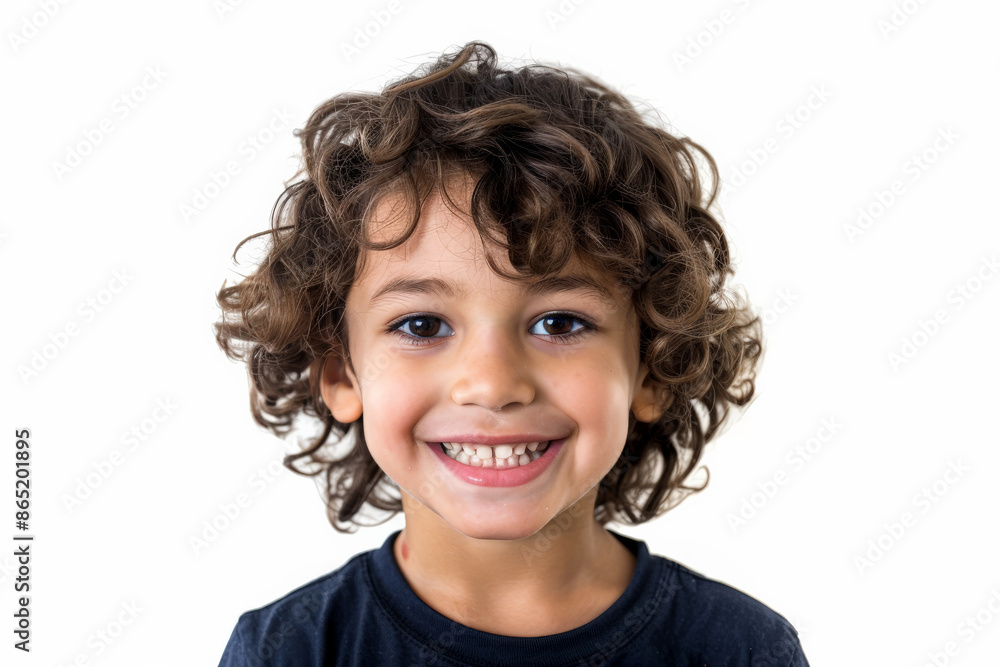 Charming Brazilian preschool-aged boy with an enthusiastic expression, facing the camera, isolated on white background. Charming Brazilian preschool-aged boy with an enthusiastic expression, facing the camera, isolated on white background.