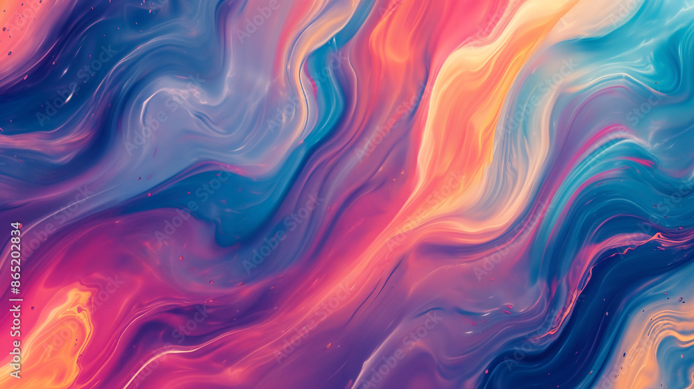 A vivid portrayal of swirling abstract waves blending in a harmonious fusion of colors, depicting an imaginative representation of both movement and emotion. A vivid portrayal of swirling abstract waves blending in a harmonious fusion of colors, depicting an imaginative representation of both movement and emotion.