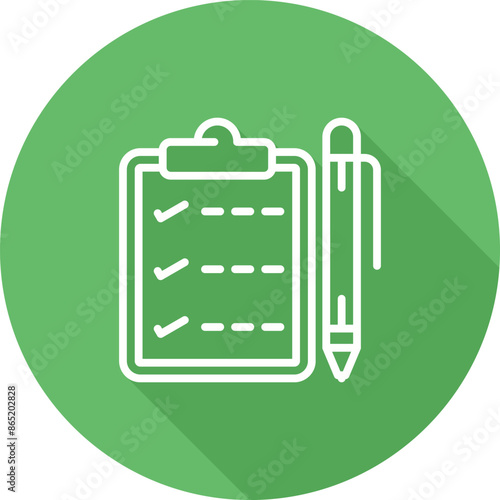 Notepad with pen Vector Icon