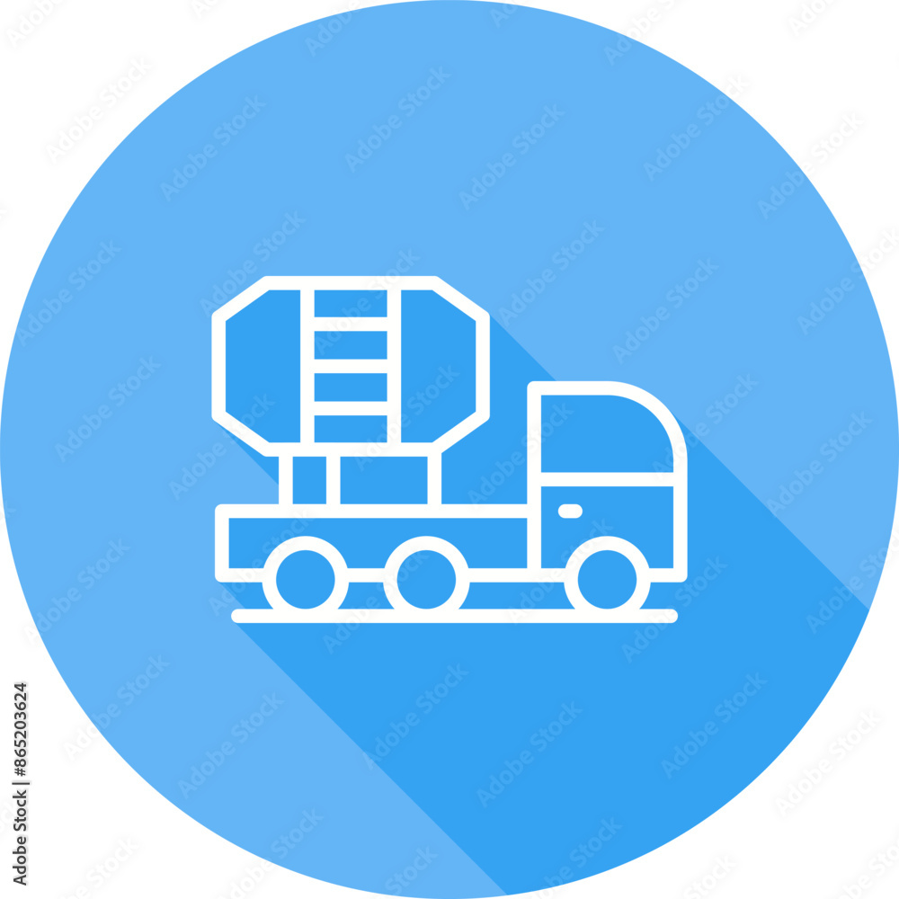 Mixer Truck Vector Icon