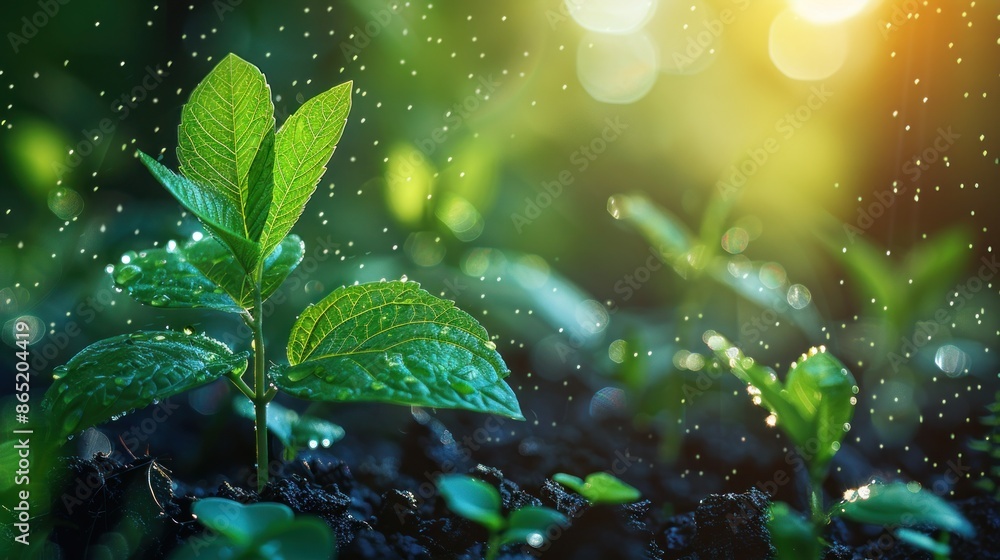 Green Finance Concept: Sustainable Investment and Eco-Friendly Financial Growth with Young Plant in Sunlight Green Finance Concept: Sustainable Investment and Eco-Friendly Financial Growth with Young Plant in Sunlight