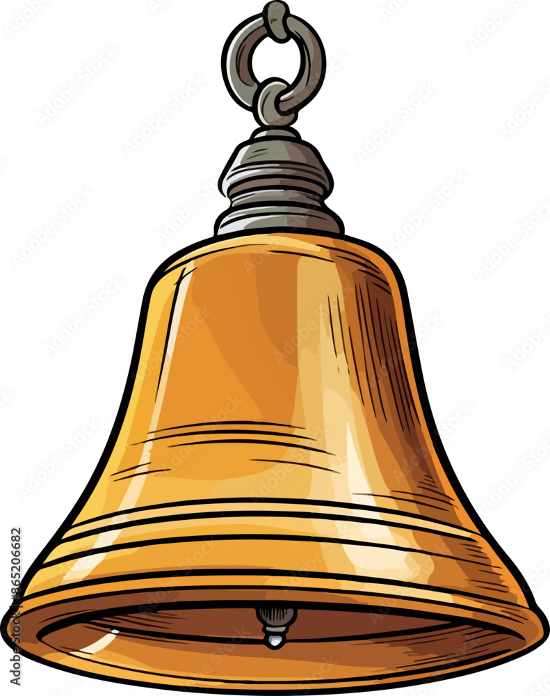 Bell vector illustration isolated on transparent background. Bell vector illustration isolated on transparent background.