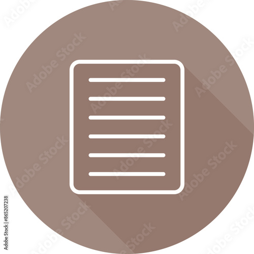 Document Align Justify Vector Icon