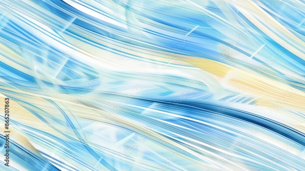 Fototapeta premium An abstract background image featuring swirling patterns of blue and yellow hues SEAMLESS PATTERN