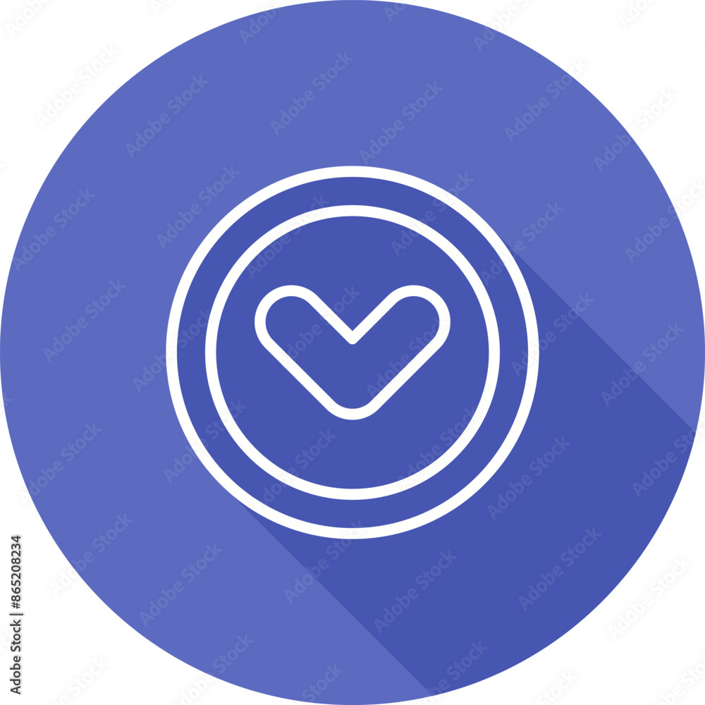 Angle Down Vector Icon Angle Down Vector Icon