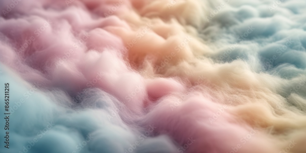 Fototapeta premium Soft pastel-colored fluffy texture background. Macro shot for design and print.