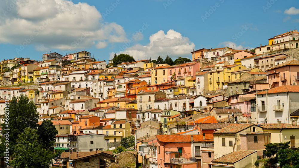 Fototapeta premium Rapolla, borgo del Volture con le tipiche cantine dove viene conservato il vino Aglianico. Potenza, Basilicata. Italy