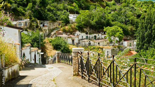 Rapolla, borgo del Volture con le tipiche cantine dove viene conservato il vino Aglianico. Potenza, Basilicata. Italy photo