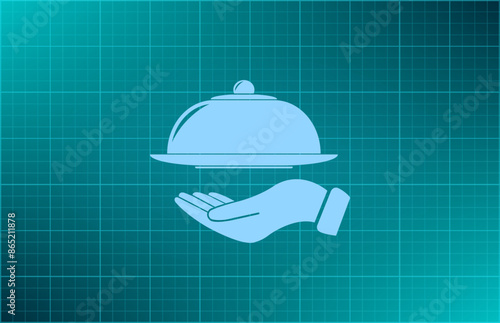 Vector illustration blue background