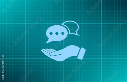 Vector illustration blue background