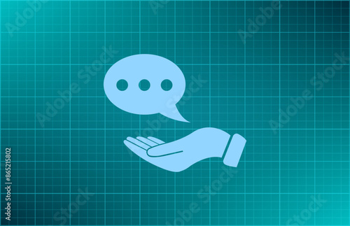 Vector illustration blue background