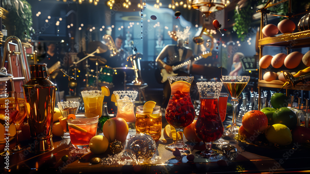 Cocktails and jazz Cocktails and jazz