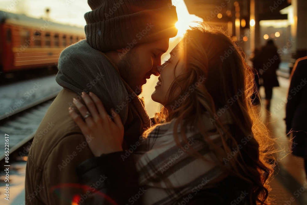 young beautiful couple hugging to each other young beautiful couple hugging to each other