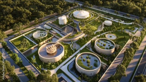 Modern Wastewater Treatment Facility