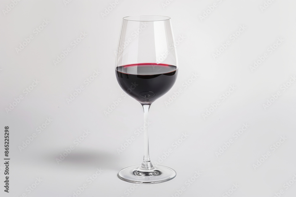 close up horizontal isolated image of a glass of red wine over a white neutral background, copy space close up horizontal isolated image of a glass of red wine over a white neutral background, copy space