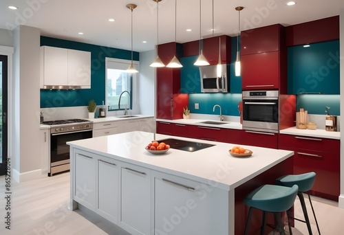 Home kitchen interior Modern design