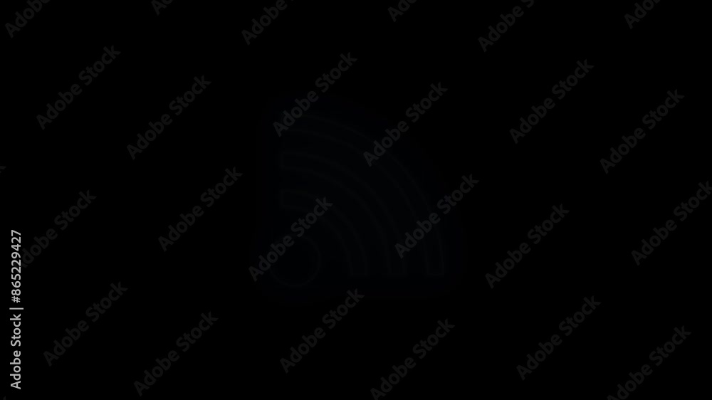 Neon wifi animation. Glowing internet icon
Wi-Fi neon sign appear in center and disappear after some time.
wifi neon glowing line icon isolated on black background.
Free wifi zone Neon sign. Neon wifi animation. Glowing internet icon
Wi-Fi neon sign appear in center and disappear after some time.
wifi neon glowing line icon isolated on black background.
Free wifi zone Neon sign.