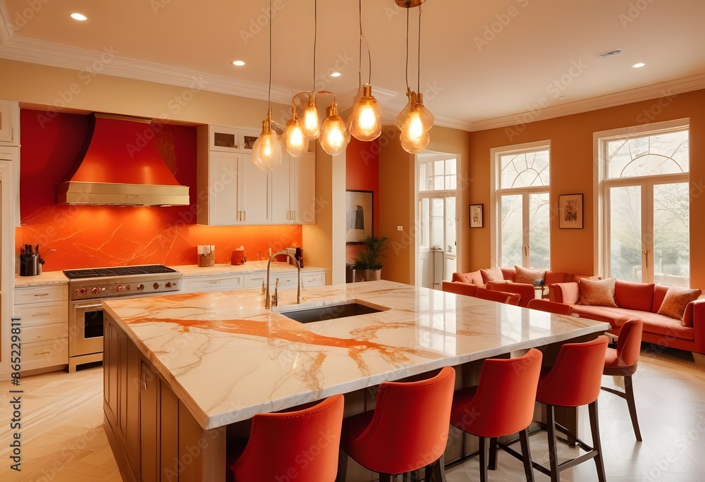 Home kitchen interior Modern design Home kitchen interior Modern design