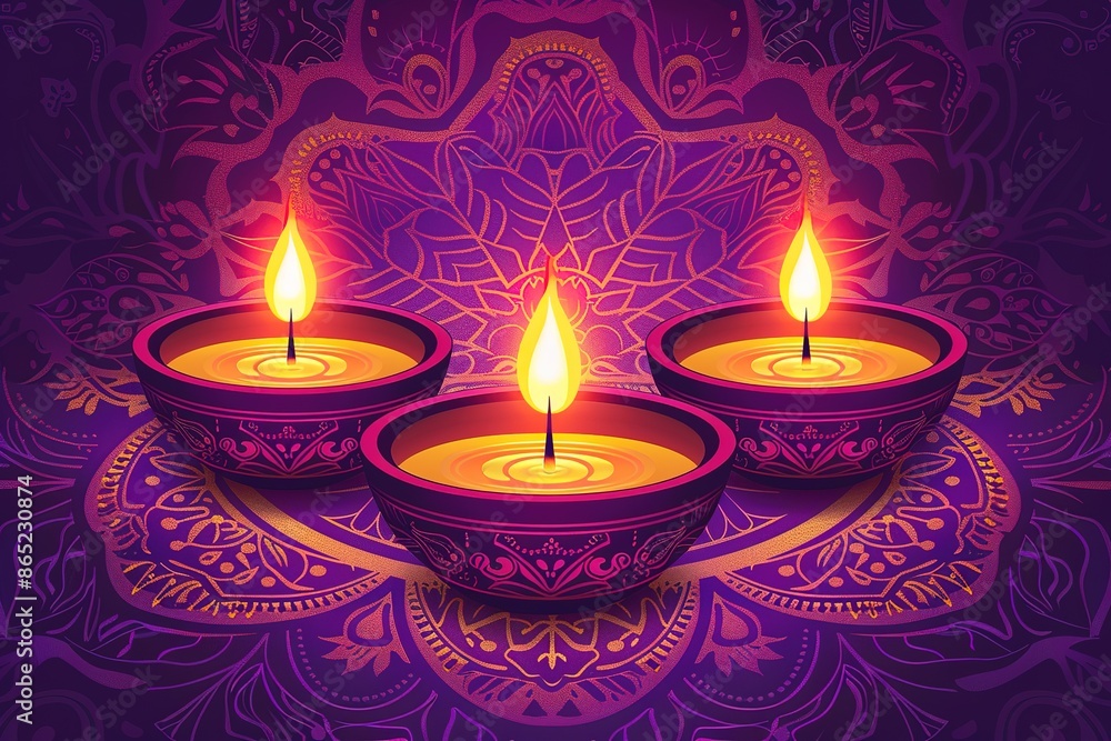 Diwali day festival, Diwali lanterns background with candles and blurred lights. Diwali day festival, Diwali lanterns background with candles and blurred lights.