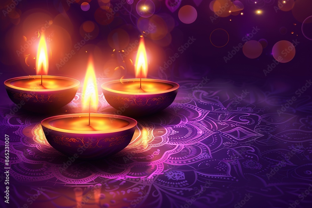 Diwali day festival, Diwali lanterns background with candles and blurred lights. Diwali day festival, Diwali lanterns background with candles and blurred lights.