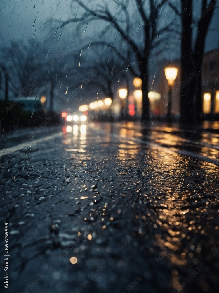 Stormy conditions with powerful winds and heavy rain Stormy conditions with powerful winds and heavy rain