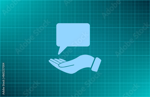Vector illustration blue background