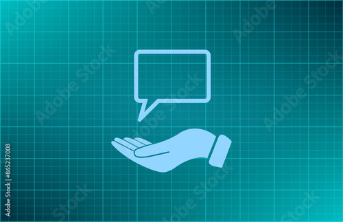 Vector illustration blue background