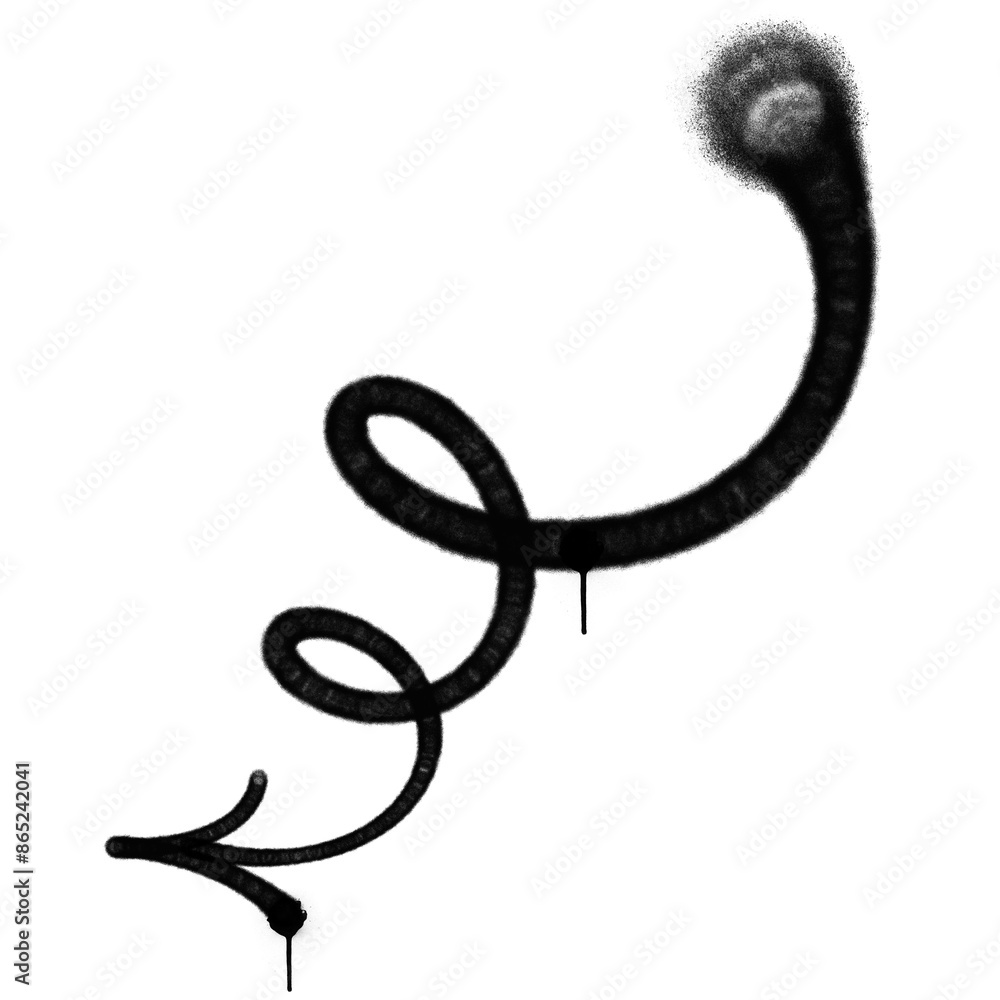 Obraz premium spray arrow graffiti style element