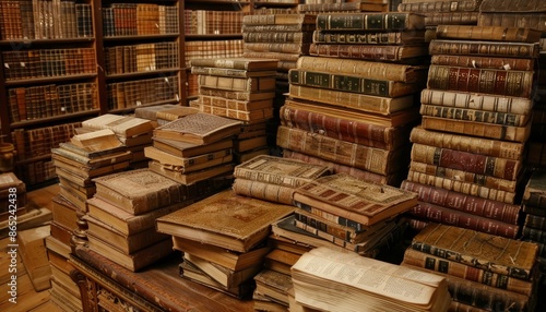 Vienna s Library contains ancient books photo