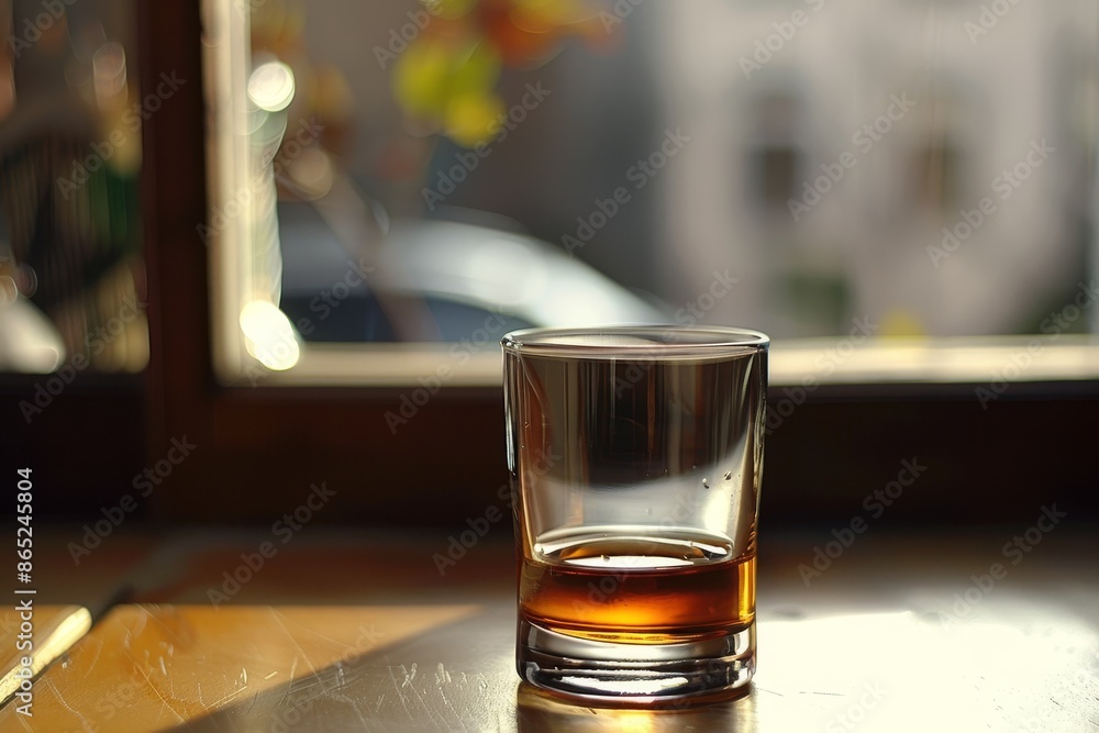 Whiskey in a glass shot Whiskey in a glass shot