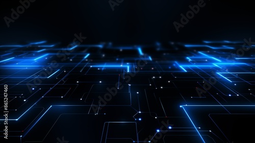 Blue and black high-tech background