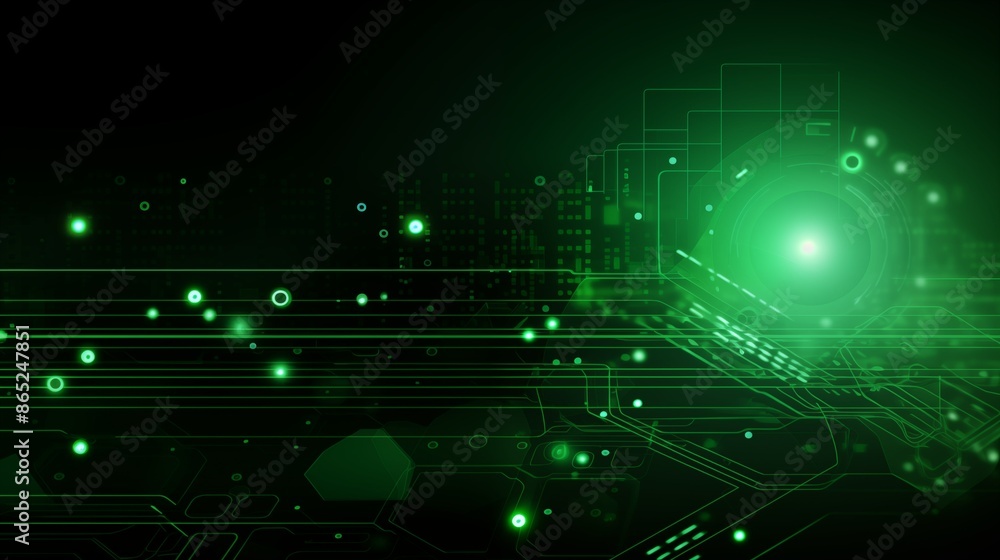 Green Minimalistic Technology Background Green Minimalistic Technology Background