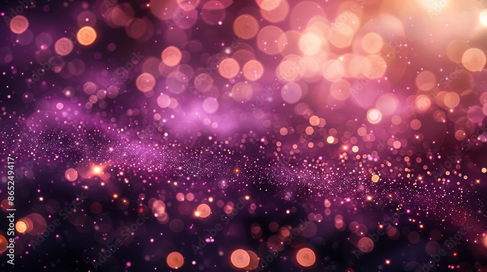 Abstract pink and gold bokeh background with sparkling lights and glitter. Perfect for holiday or festive designs. Abstract pink and gold bokeh background with sparkling lights and glitter. Perfect for holiday or festive designs.