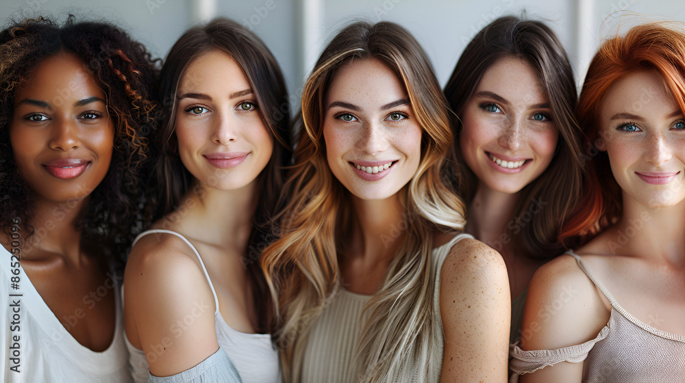 Beautiful emotional female faces Set .Generative AI Beautiful emotional female faces Set .Generative AI