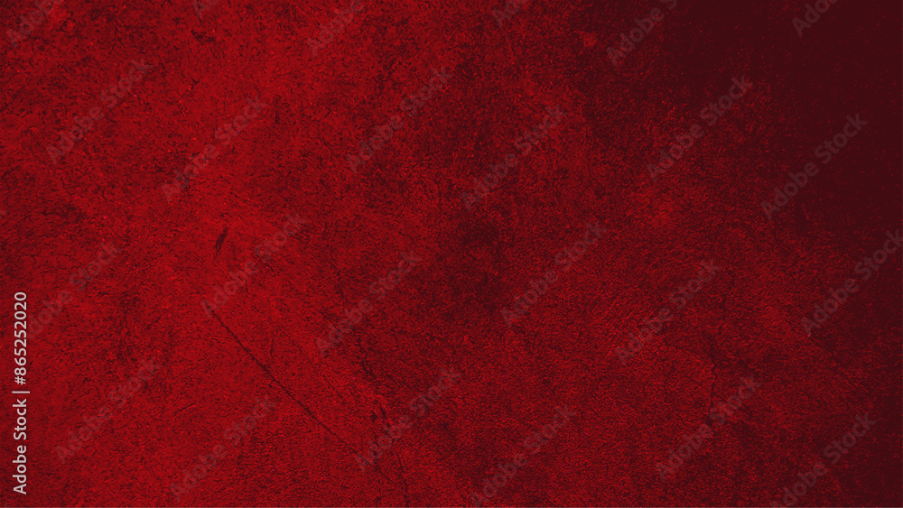 Fototapeta premium Red in grunge style for portraits, posters. Grunge textures backgrounds. Abstract grunge cracked concrete wall.