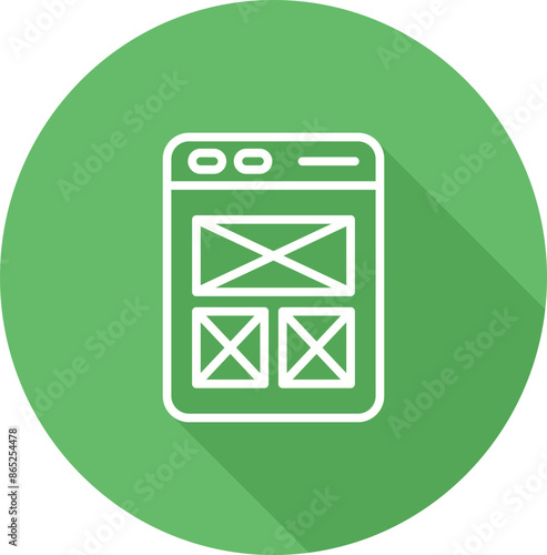 Wireframing Vector Icon