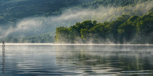 water and mist landscape