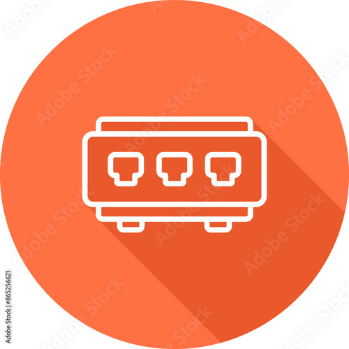 Network Switch Vector Icon