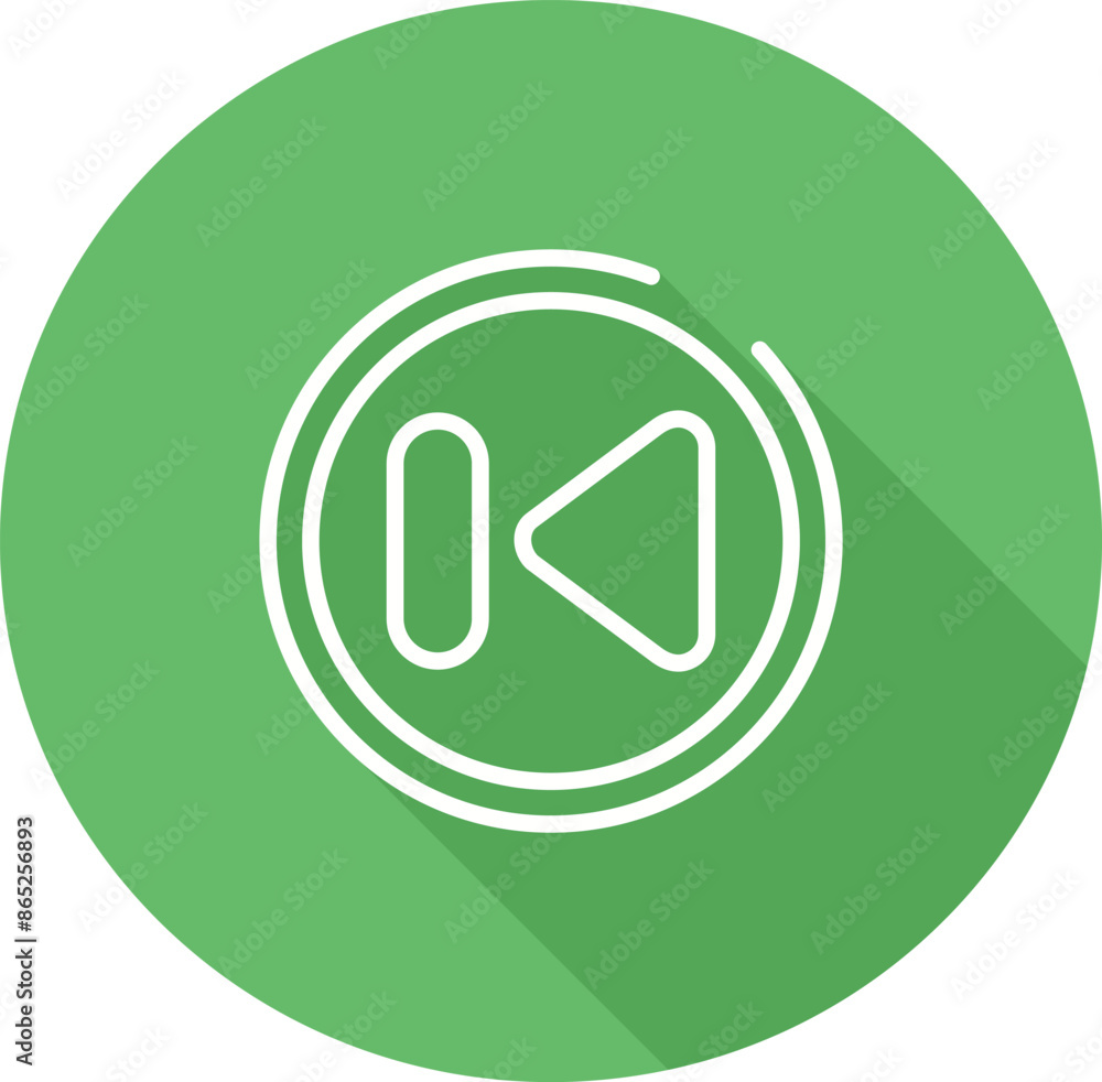 Previous Track Button Vector Icon Previous Track Button Vector Icon