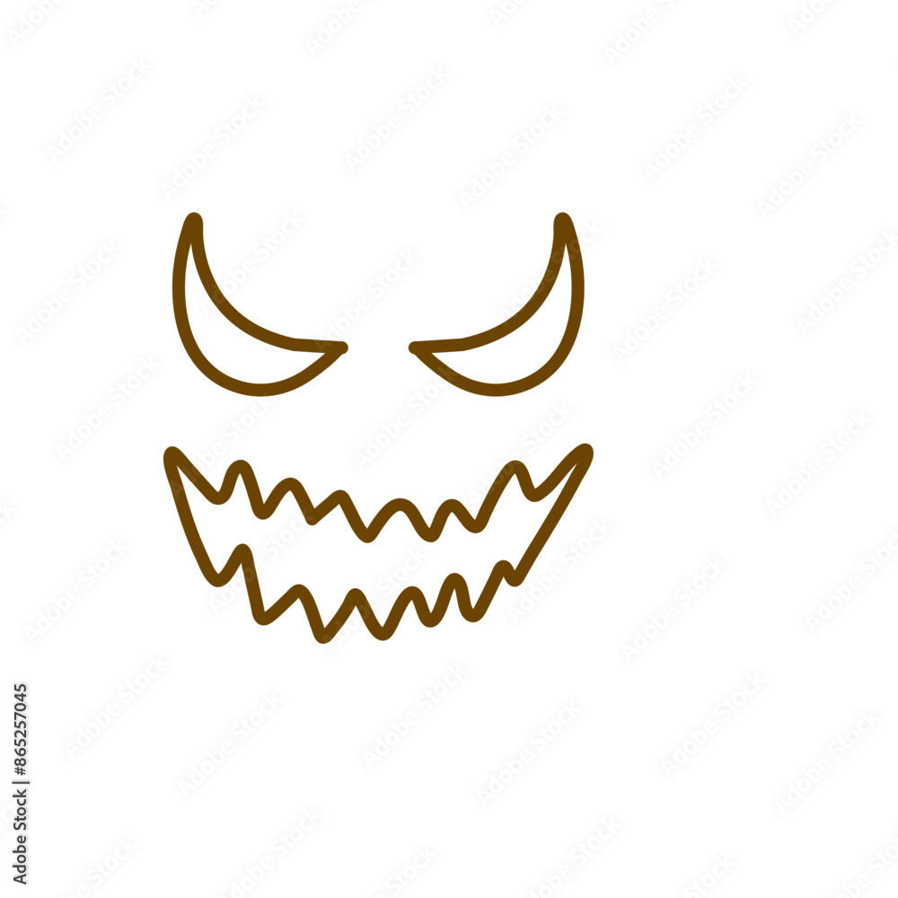 Obraz premium scary faces halloween