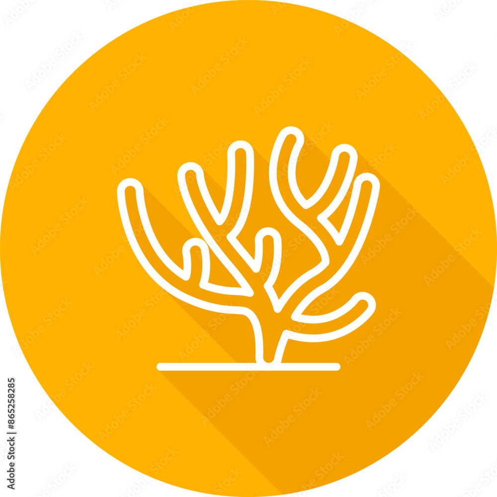 Obraz premium Coral Vector Icon