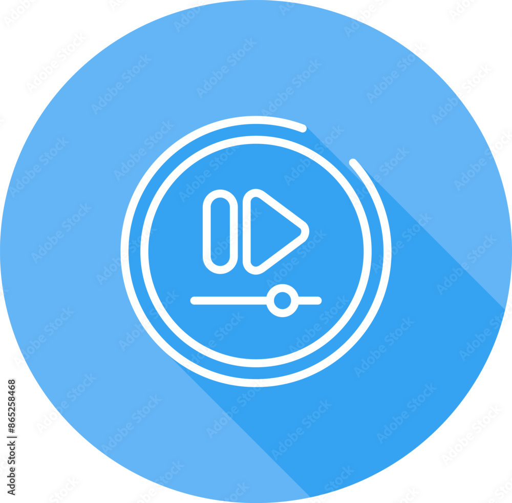 Video Fast Forward Button Vector Icon Video Fast Forward Button Vector Icon