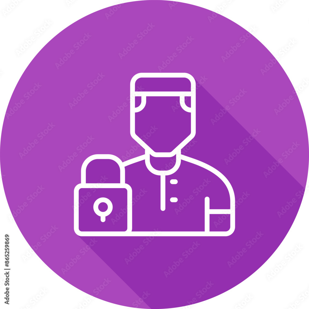 User Locked Vector Icon User Locked Vector Icon