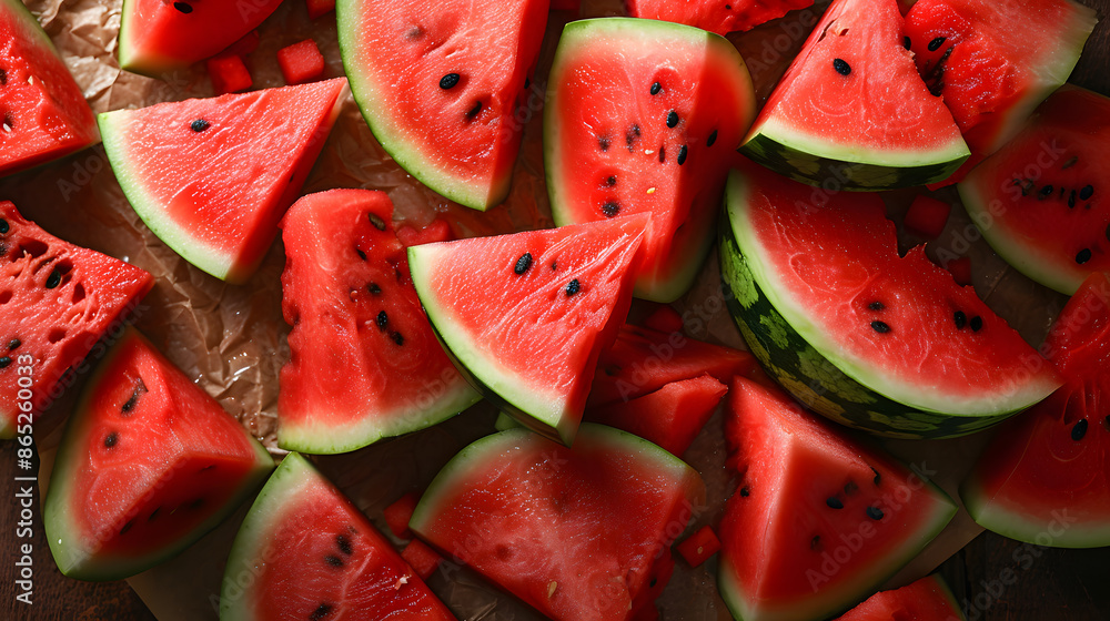 fresh watermelon top down view background poster fresh watermelon top down view background poster