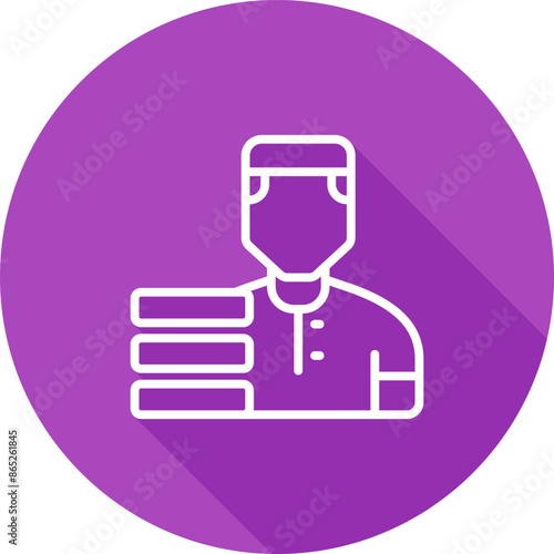 Delivery Man Vector Icon